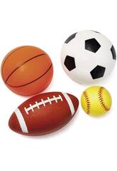 Pack 4 Balones Blandos Multideporte