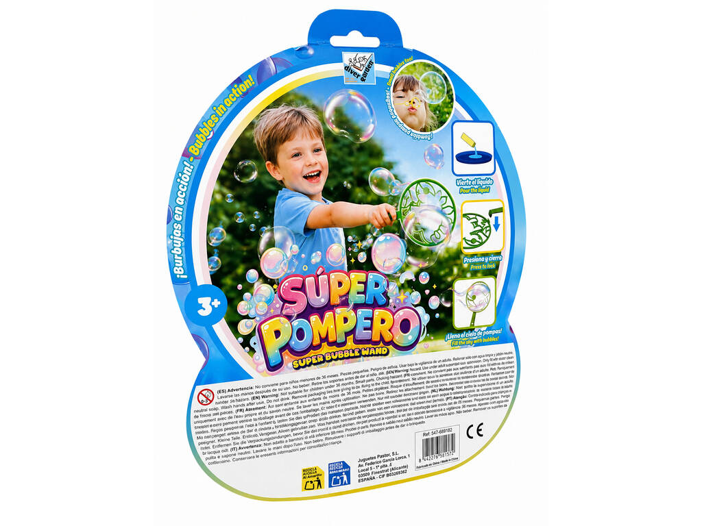 Super pompone con 2 contenitori, vassoio e mini pomponi