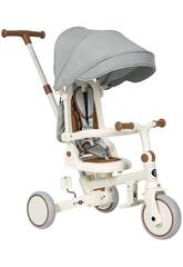 Triciclo evolutivo pieghevole Evol 5 in 1, colore bianco