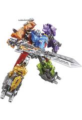 Jurassic Nexus Guardián Estelar Definitivo Figura Transformable 6 en 1 Dinosaurio de 24 cm