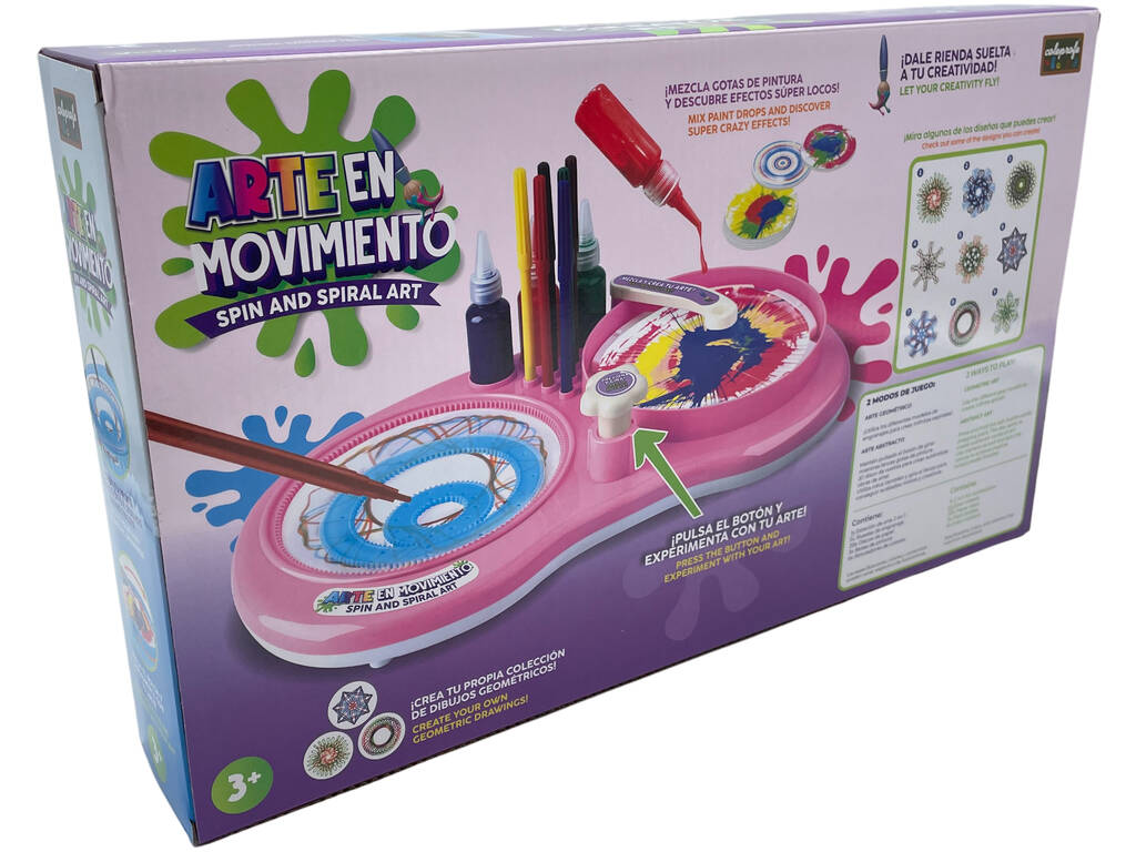 Arte in Movimento Set di attività manuali blu Gira e dipingi