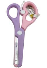 Tijeras Infantiles de Aprendizaje Rosa y Violeta con Punta Redonda