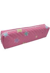 Portatodo Rosa de Estrellas de 6x21x4 cm