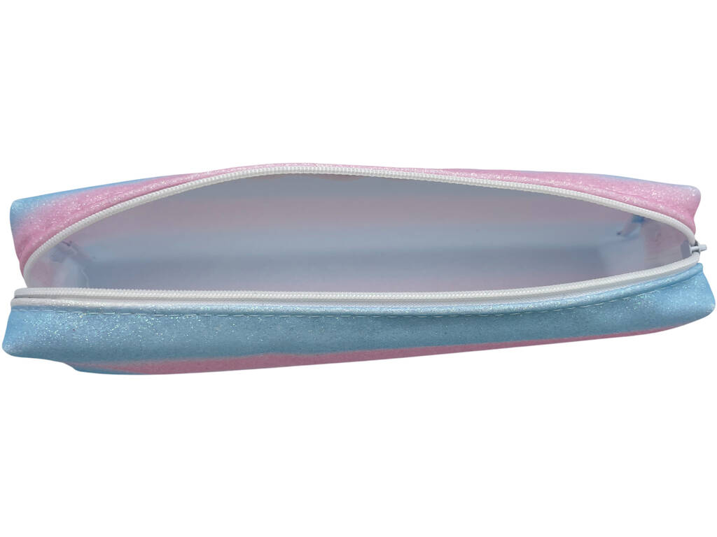 Portatudo Azul e Rosa com Purpurina de 6x21x4 cm 
