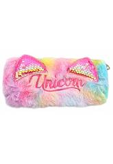Portatodo de Peluche Unicornio de 10x20x2,5 cm