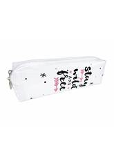 Portatodo Transparente Stay Wild And Free de 6x19x4,5 cm