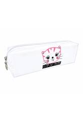 Portatodo Transparente Cute Cat Faces de 6x19x4,5 cm