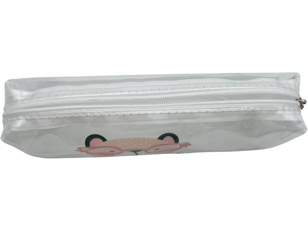 Portatodo Transparente Oso Be Happy de 6x19x4,5 cm