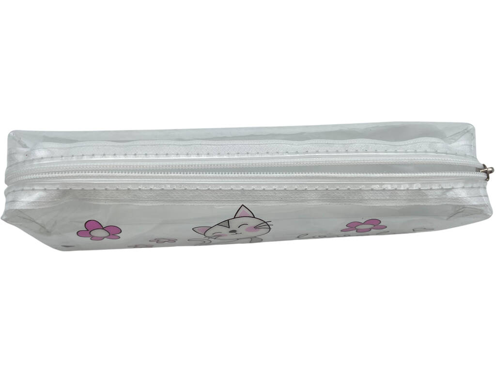 Portatodo Transparente Lovely Cat de 6x19x4,5 cm