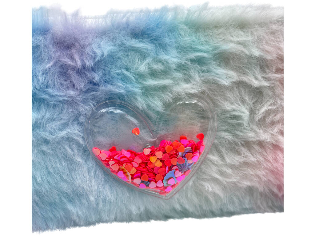 Portatodo de Peluche Corazón de 9x20x2,5 cm