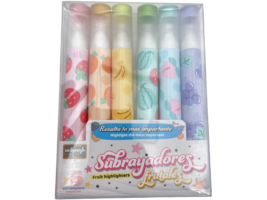 Pack 6 Subrayadores de Frutas
