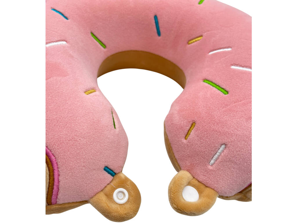 Almohada Viaje para Cuello Rosquilla Glaseada de 27x27 cm