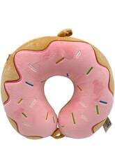 Almohada Viaje para Cuello Rosquilla Glaseada de 27x27 cm