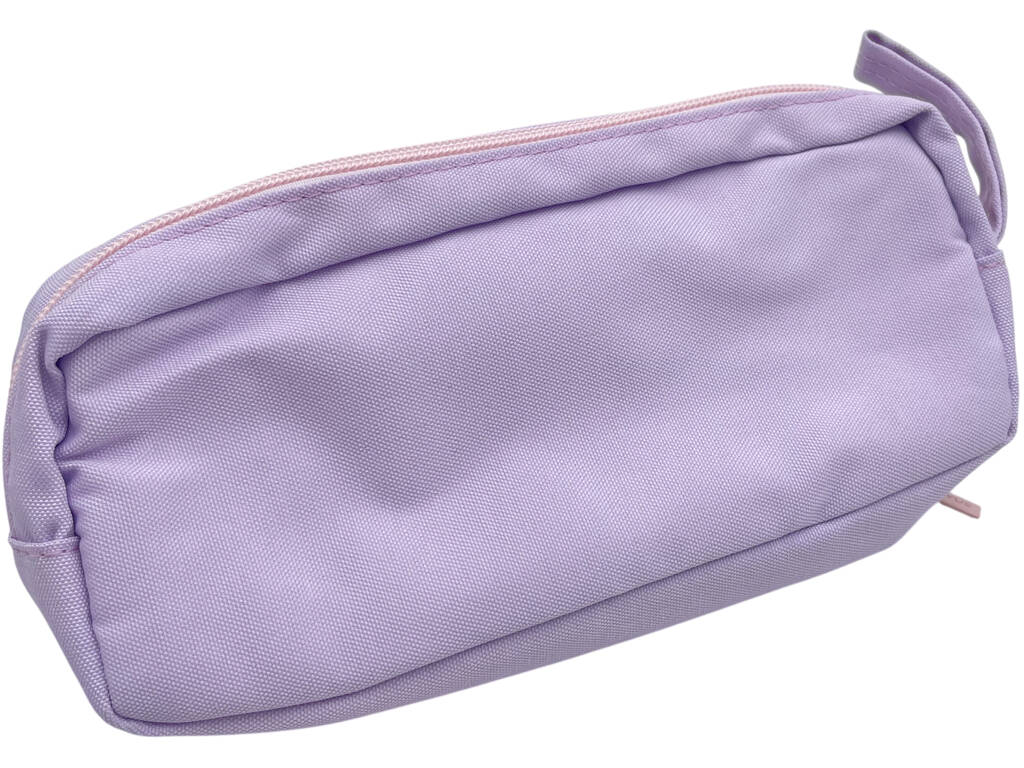 Portatodo con 3 Cremalleras Morado de 9x22x6 cm