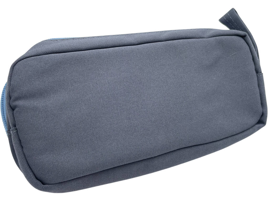 Portatodo con 3 Cremalleras Gris de 9x22x6 cm