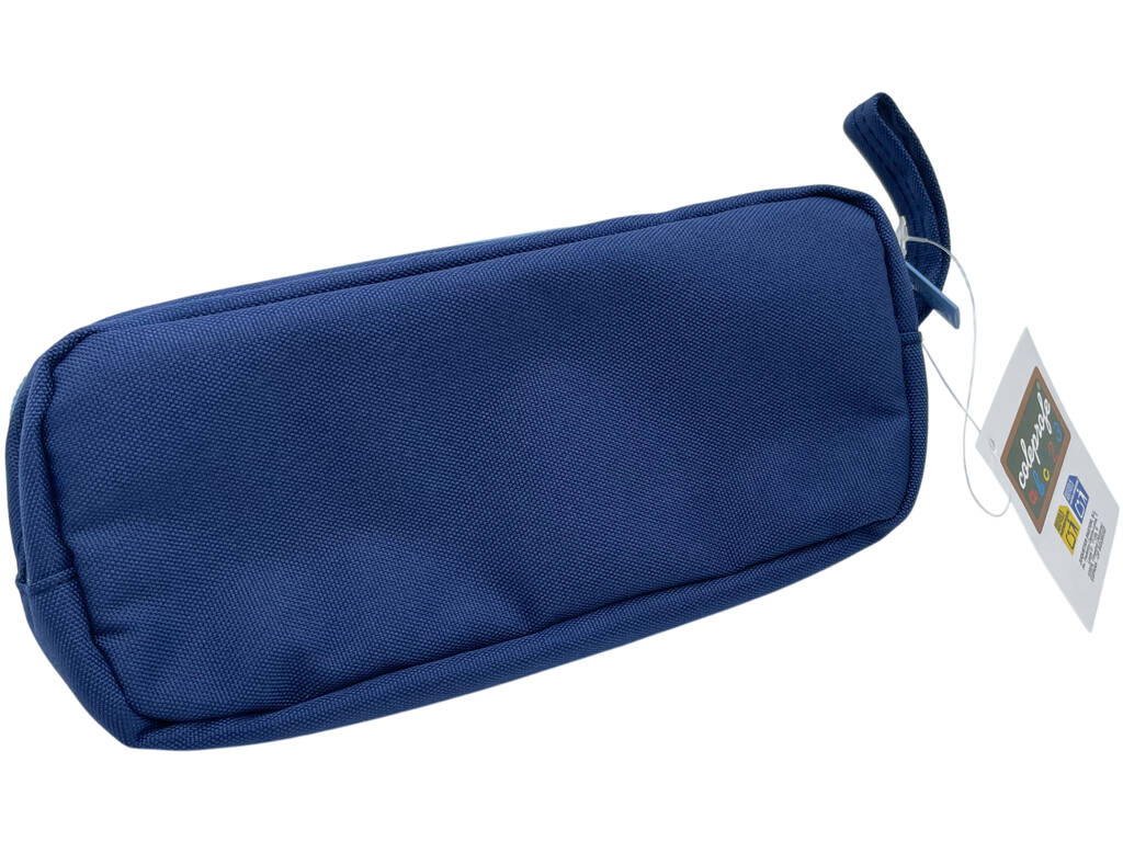 Portatodo con 3 Cremalleras Azul de 9x22x6 cm