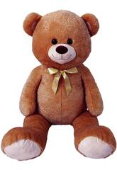 Oso de Peluche Marrón Pardo de 120 con Brillo y Lazo
