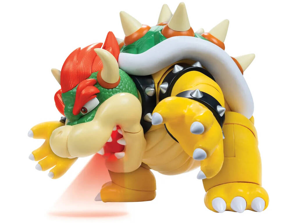Super Mario Figura Articulada Bowser Malvado de 36 cm con Luz y Sonidos - imagen 2