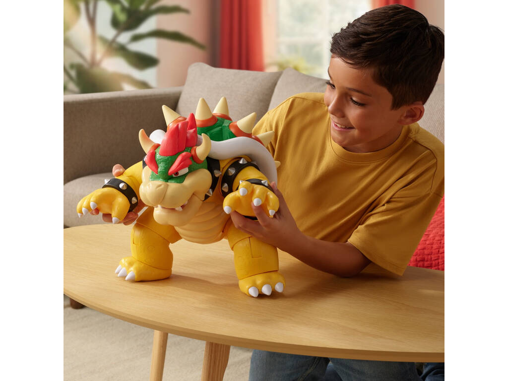 Super Mario Figura Articulada Bowser Malvado de 36 cm con Luz y Sonidos - imagen 3