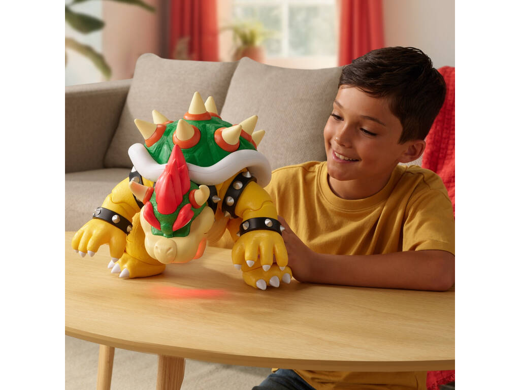 Super Mario Figura Articulada Bowser Malvado de 36 cm con Luz y Sonidos - imagen 4