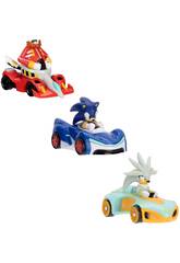 Pack Sonic the Hedgehog 3 véhicules die-cast de 6 cm