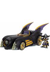 DC X Sonic Figurine Shadow en Batman de 7 cm avec Batmobile