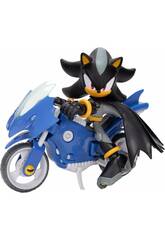 DC X Sonic Figurine Shadow en Batman de 15 cm avec Batcycle
