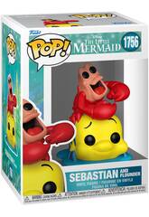 Funko Pop Disney Disney La Sirenita Figura Sebastián con Flounder