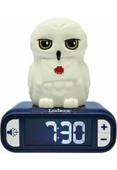 Reloj Despertador Harry Potter Hedwig con Luz Nocturna y Sonidos