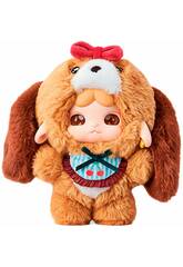 Poupée en peluche porte-clés à suspendre Lalanunu Lapin marron de 14 cm