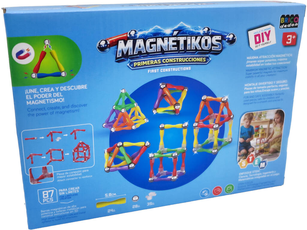 Magnétikos Premières constructions 87 pièces - imagen 7