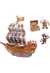 Aventuras Piratas Barco de Barbalarga de 35 cm con Luz y Sonidos
