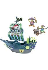 Aventuras Piratas Barco del Pirata Fantasma de 35 cm con Luz y Sonidos