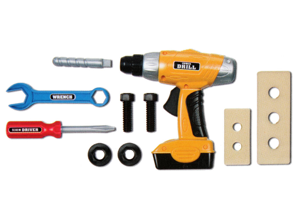 Set Ferramentas de Brinquedo 10 Peças com Furadeira 
