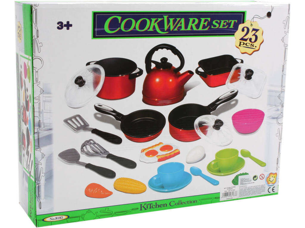 Set Cucina 23 Pezzi Con Teiera