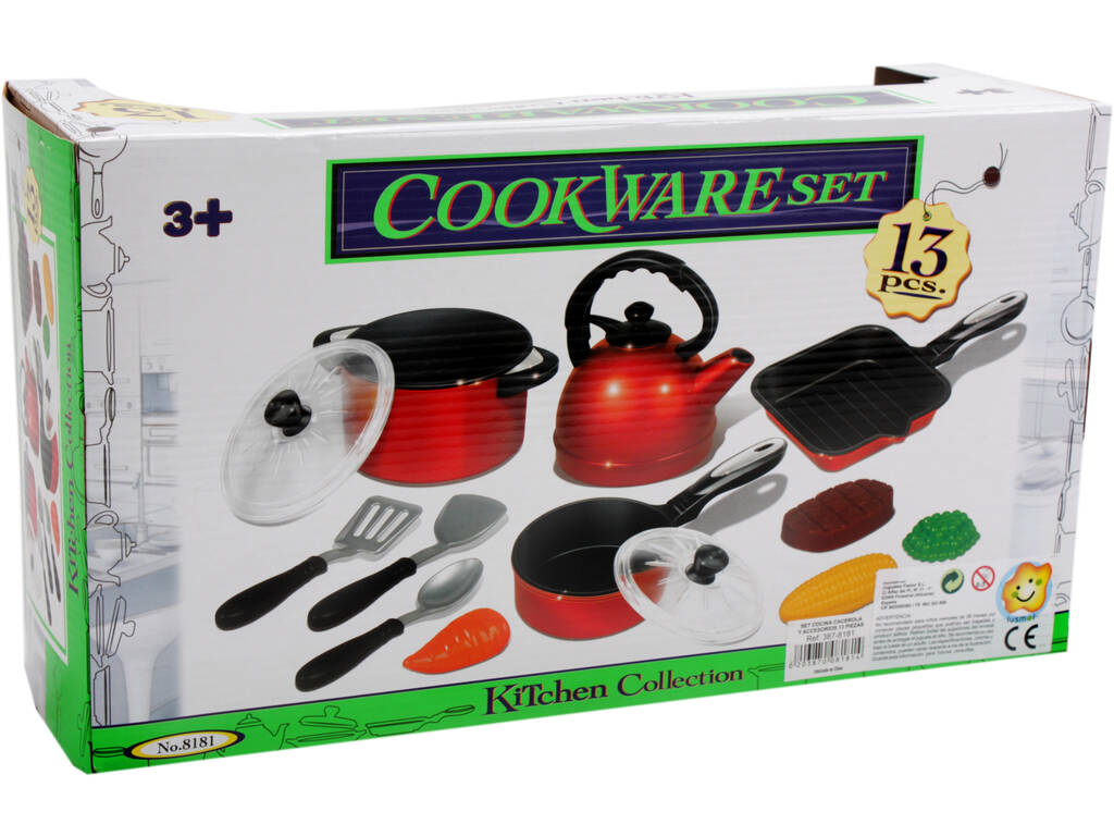 Set Cuisine 13 Pièces Avec Casserolle