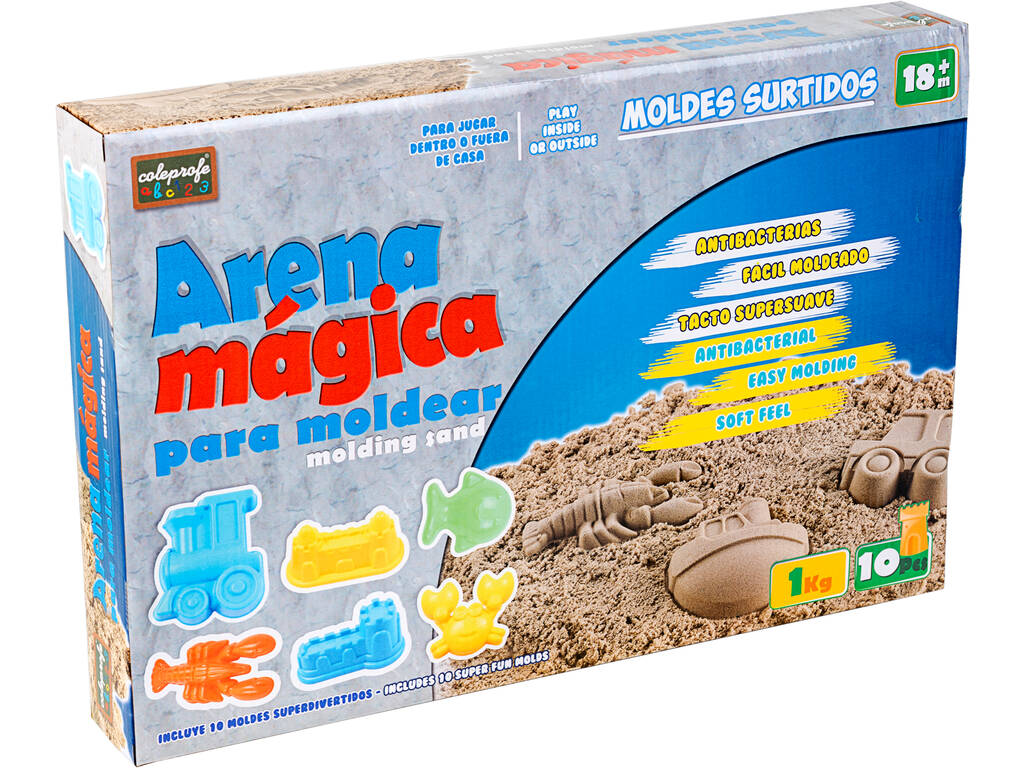 Sabbia Magica 1 Kgr. con Accessori 10 pezzi