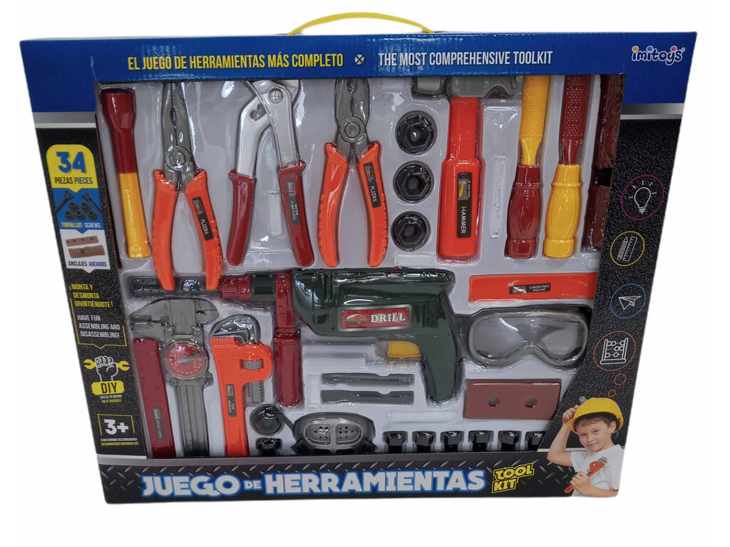 Set Di Attrezzi Con 34 pezzi
