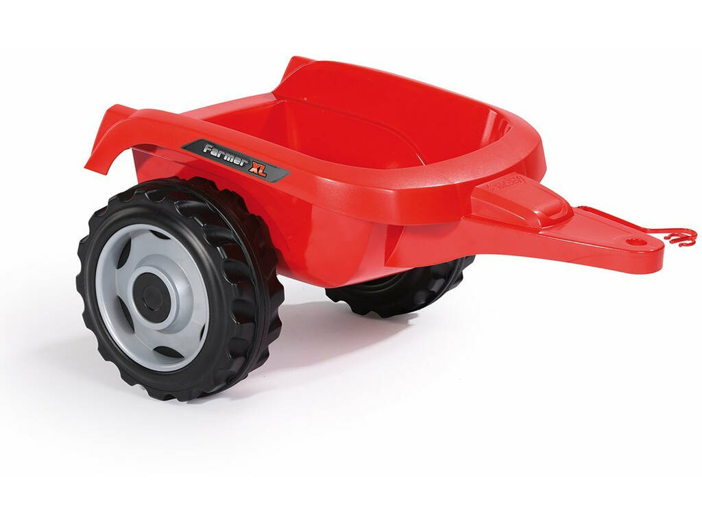 Tracteur Farmer XL Rouge Avec Remorque