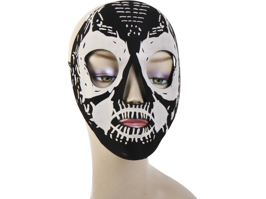 Maschera Fosforescente Nera Verde