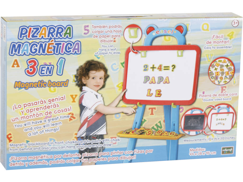 Materiale scolastico Lavagna educativa con lettere e numeri magnetici
