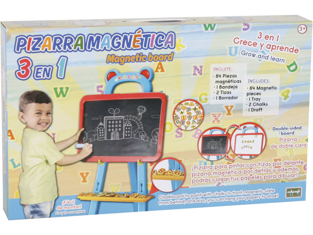 Materiale scolastico Lavagna educativa con lettere e numeri magnetici