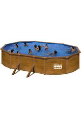 Piscina imitação de Madeira Sicília 500x300x120 Cm Gre KITPROV503W