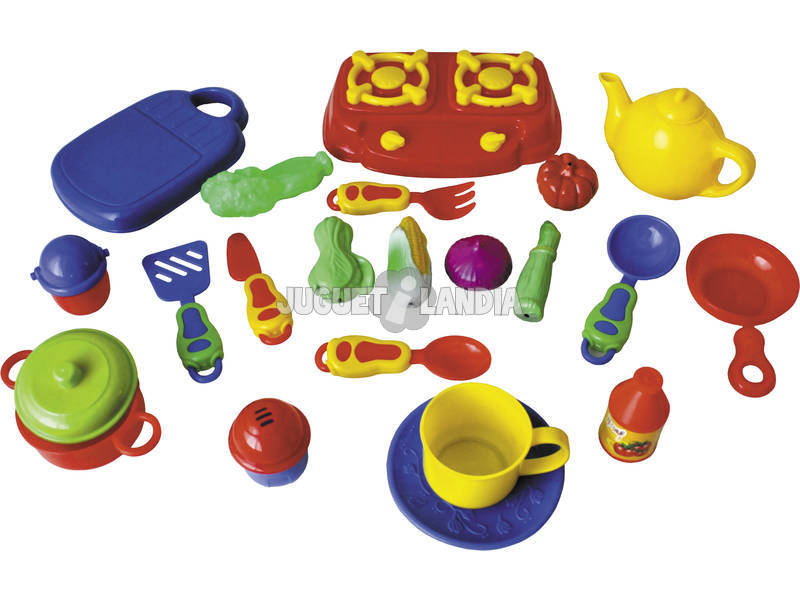 Complementos de Cozinha Cozinha de Brinquedo 20 Peças 