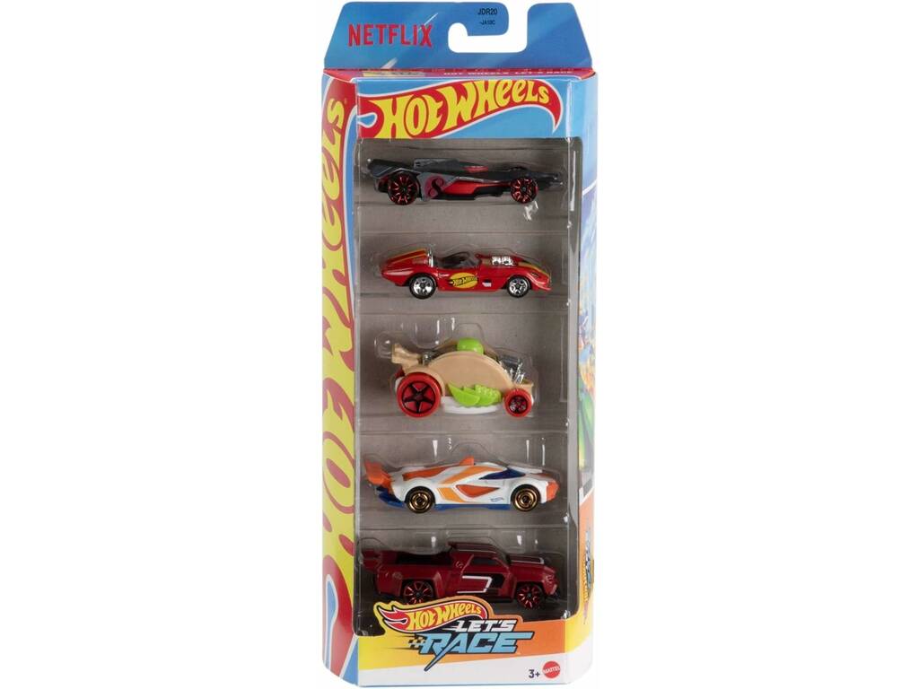 Hot Wheels Pack 5 Véhicules de jouet Mattel 1806 