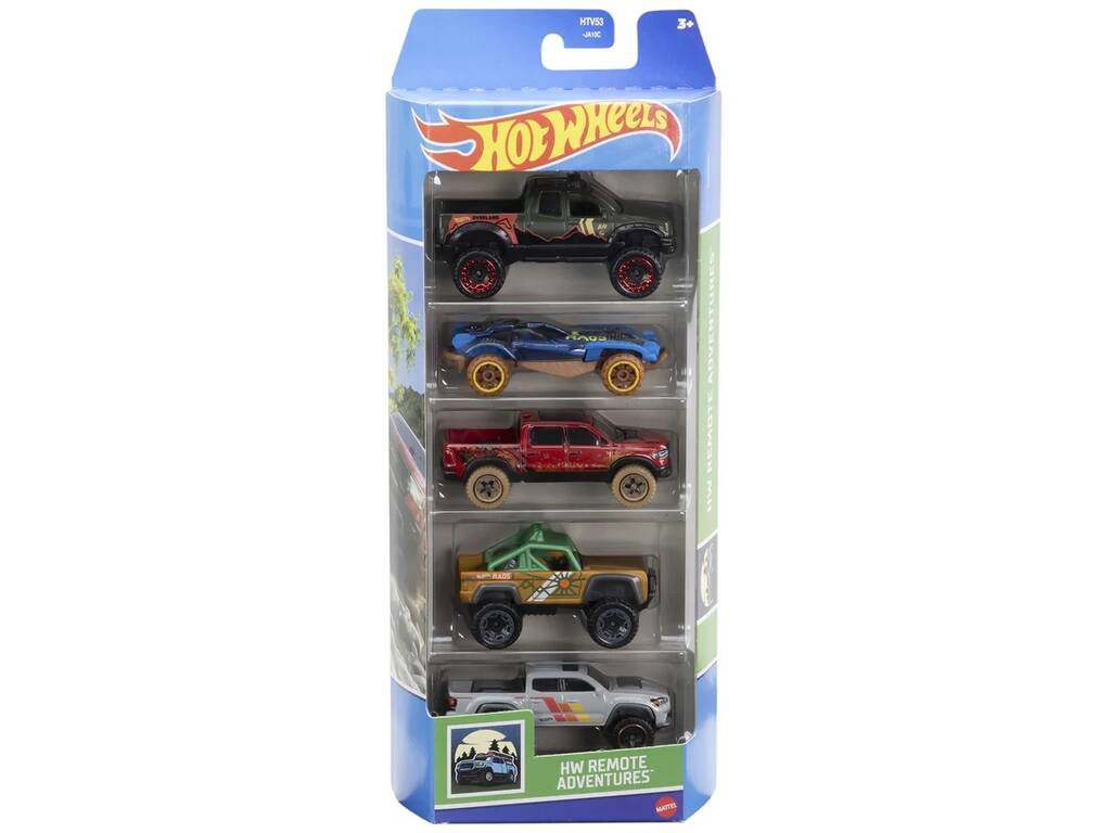 Hot Wheels Pack 5 Véhicules de jouet Mattel 1806 