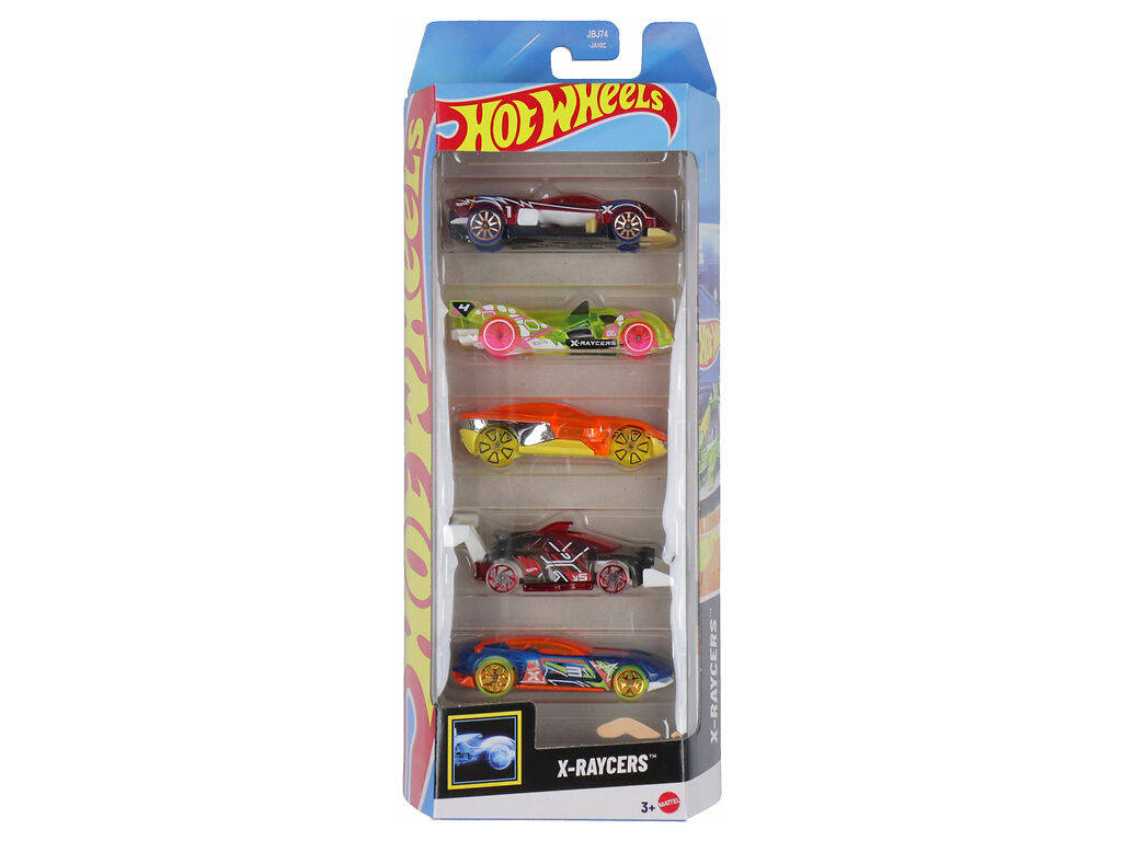 Hot Wheels Pack 5 Véhicules de jouet Mattel 1806 