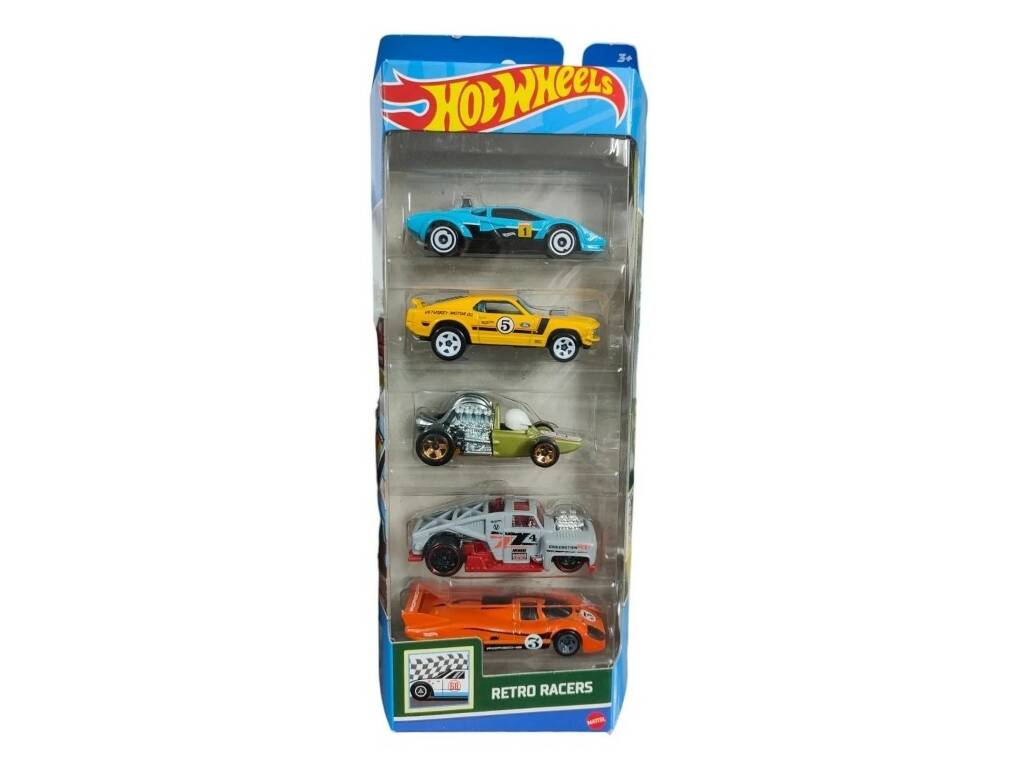 Hot Wheels Pack 5 Véhicules de jouet Mattel 1806 