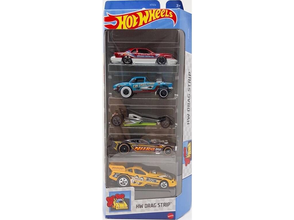 Hot Wheels Pack 5 Véhicules de jouet Mattel 1806 