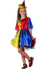 D�guisement Clown Bouton Fille Taille M